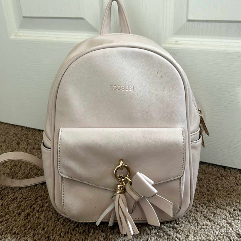 Ecosusi Light Pink Mini Backpack - image 1